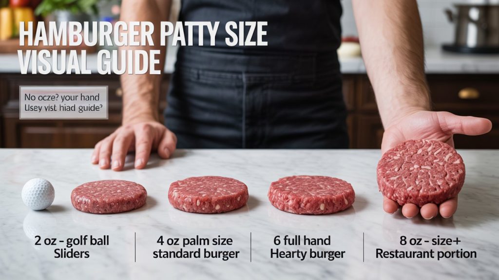 Visual Guide: Hamburger Patty Size