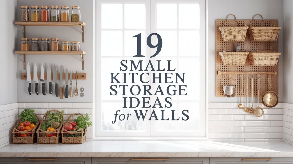 19 Small Kitchen Storage Ideas for Walls to Maximize Space