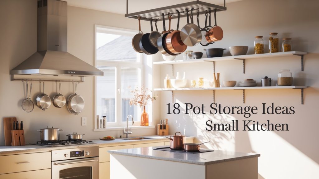 18 Pot Storage Ideas for Small Kitchen to Maximize Space