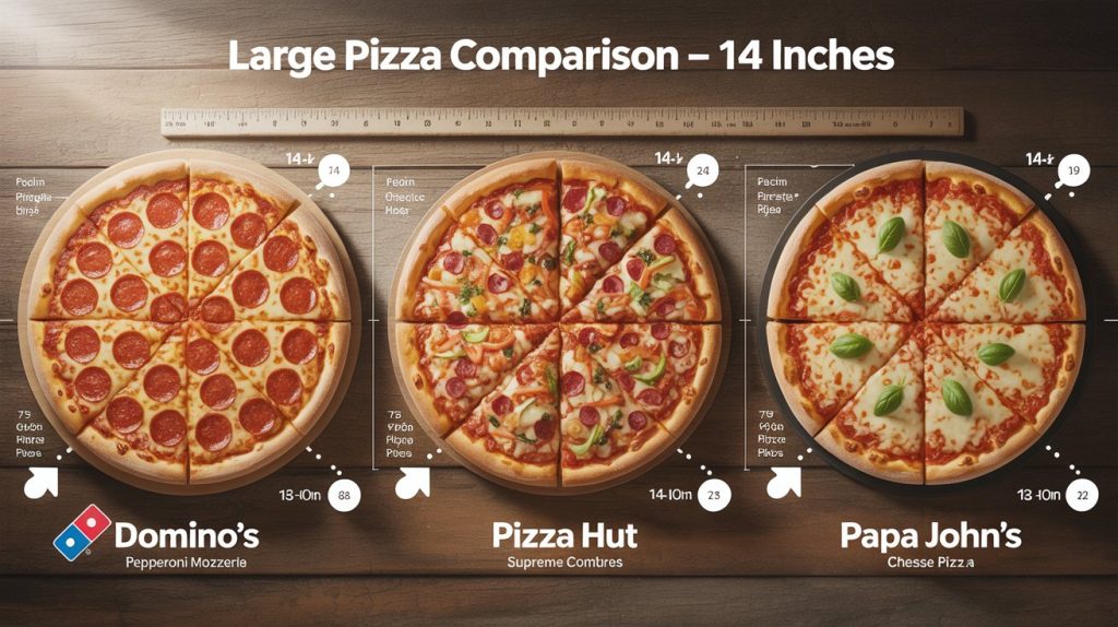 Domino’s Size Chart Vs. Other Pizza Chains