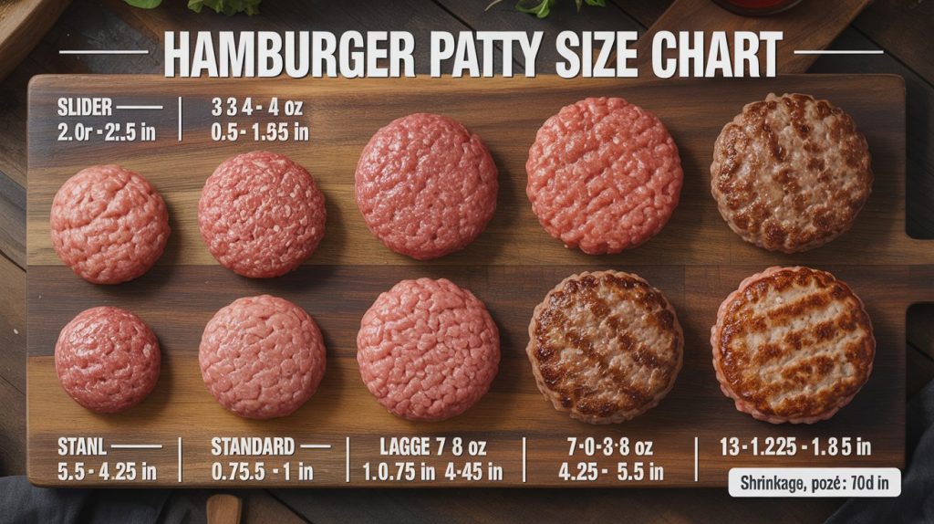 Hamburger Patty Size Chart: The Ultimate Guide to Perfect Patties