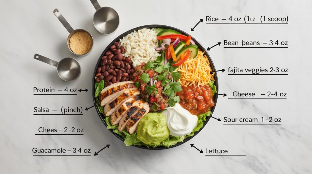 Chipotle Portion Size Chart