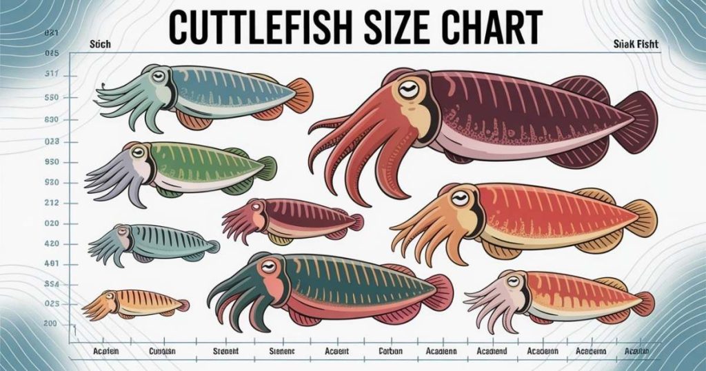 Cuttlefish Size Chart