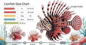 Lionfish Size Chart: Length, Weight and Growth Guide