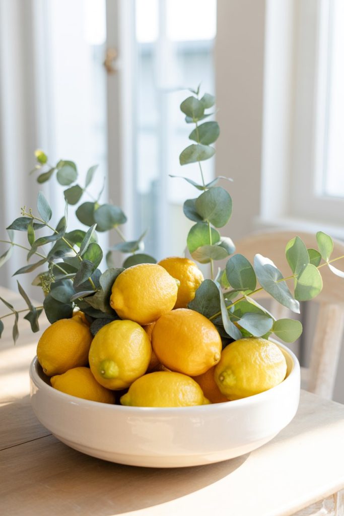 Lemon & Greenery Bowl Centerpiece