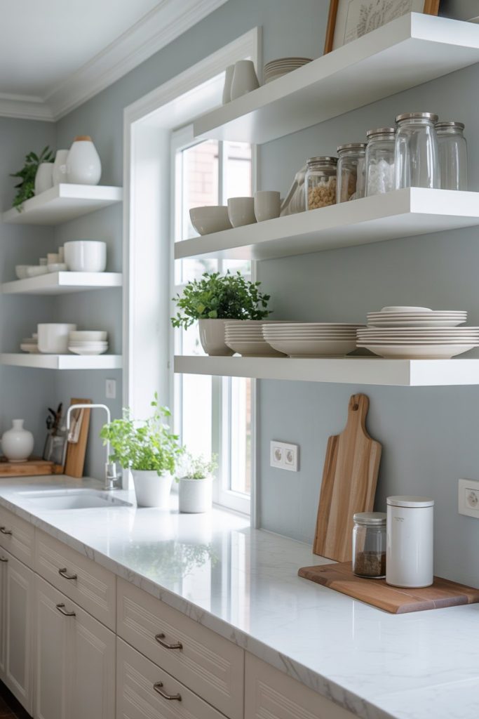 Open Shelf Summer Kitchen