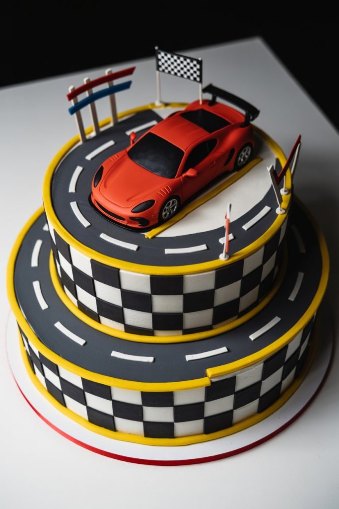 Car Theme Cake