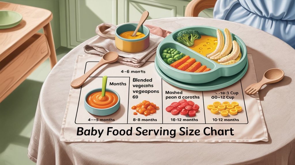 Baby Food Serving Sizes By Age