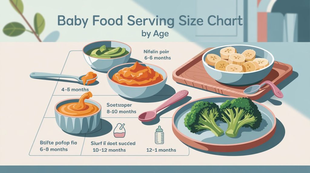 Baby Food Serving Size Chart: How Much Should Your Baby Eat?