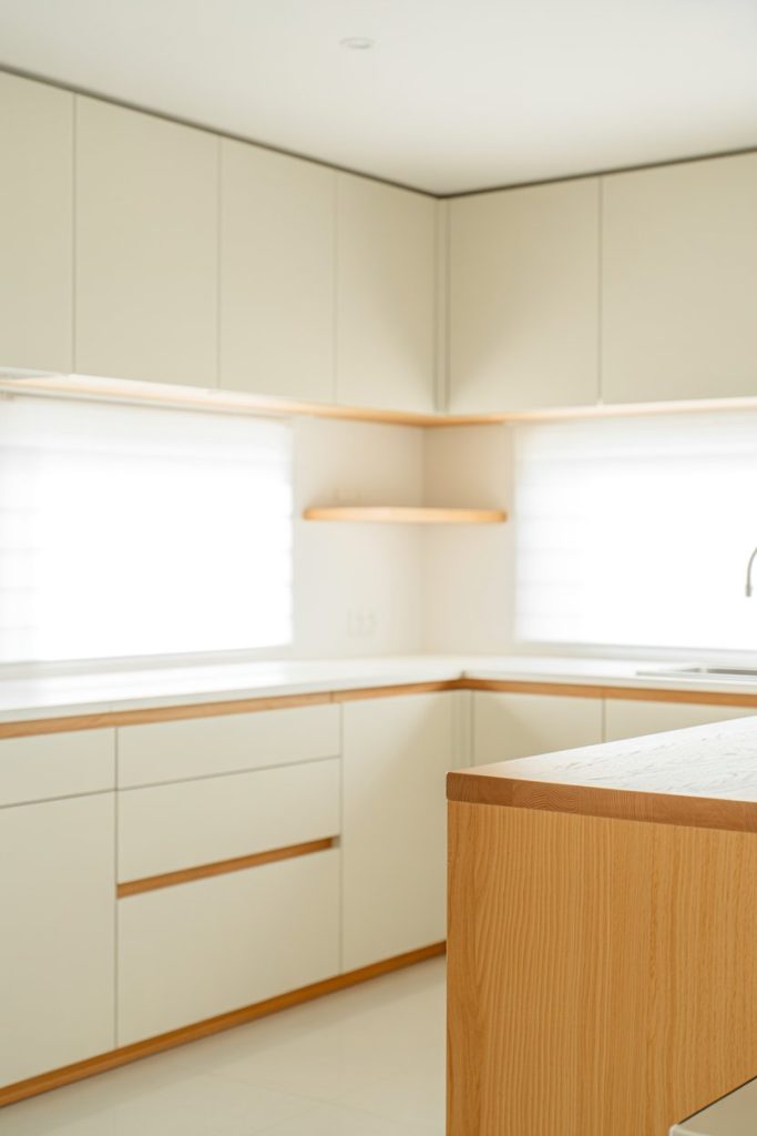 Minimal White Summer Kitchen