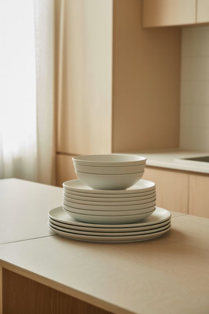 Minimal White Dish Display