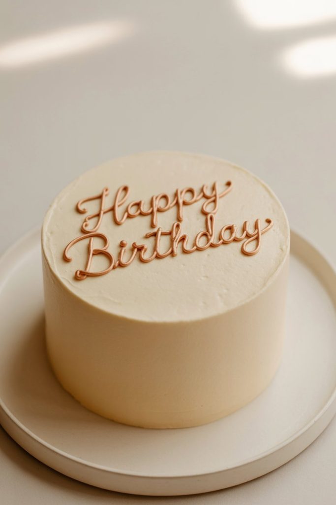 Minimalist Aesthetic Cake