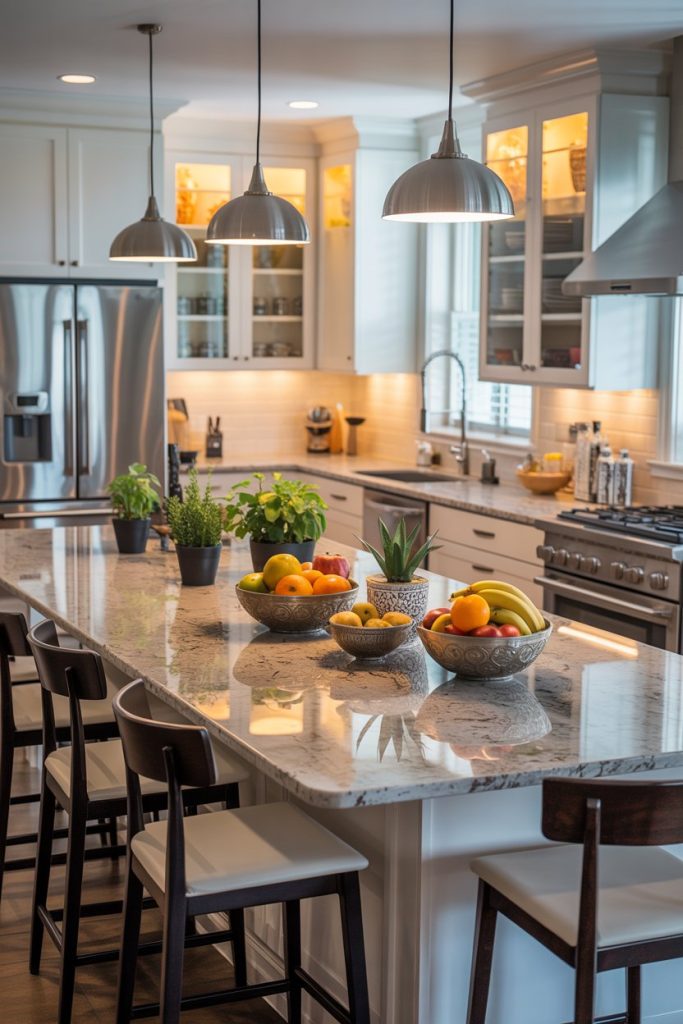 island-Centered Summer Kitchen