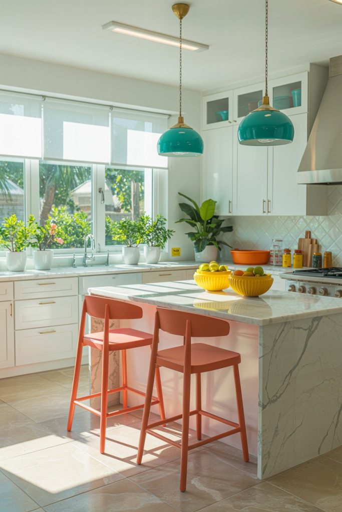 . Color Pop Accent Kitchen