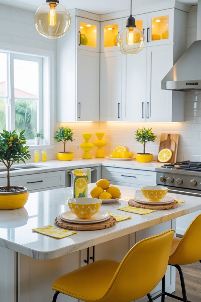 Lemon-Themed Summer Kitchen