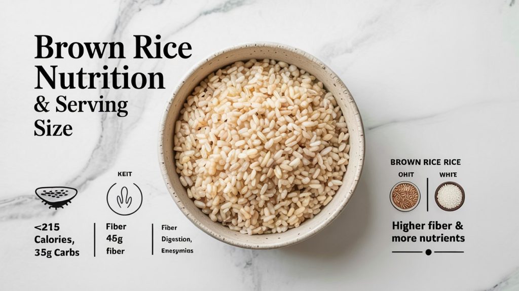 Brown Rice Serving Size And Nutrition