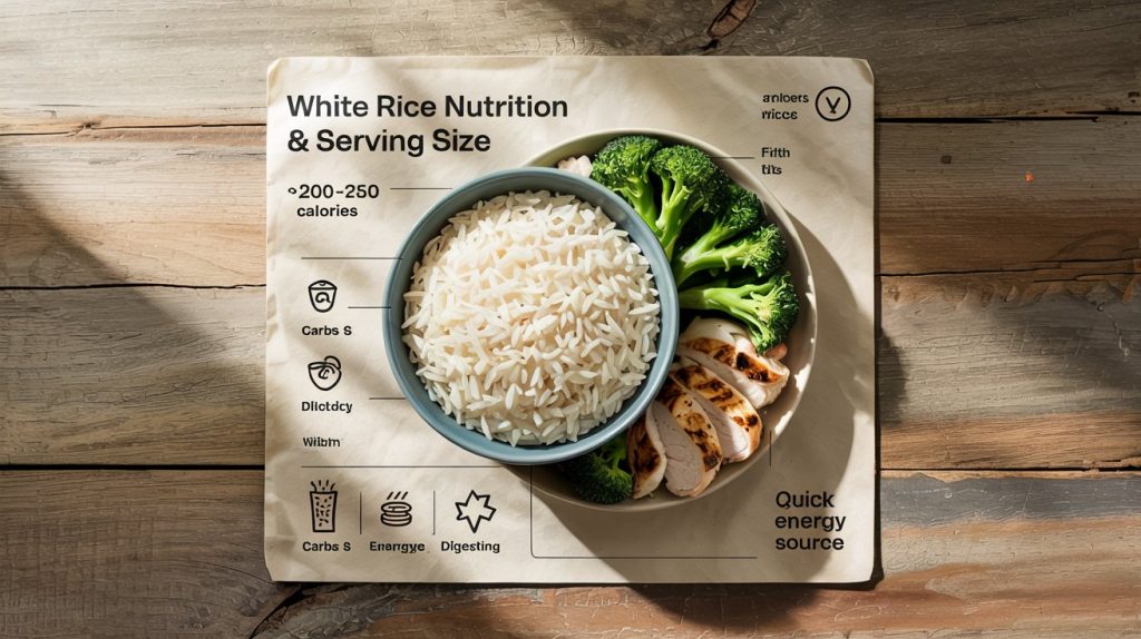 White Rice Serving Size And Nutrition