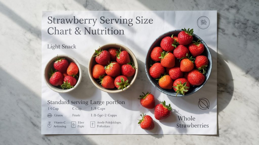 Serving Size for Strawberries: How Much Should You Eat? Serving Size for Strawberries: How Much Should You Eat?