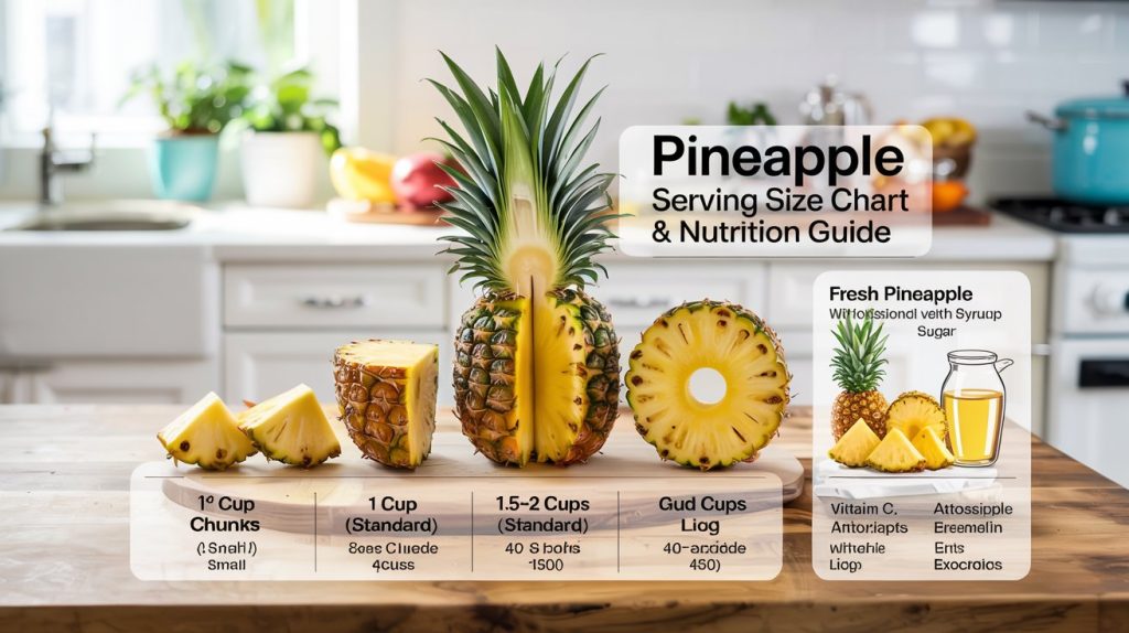 Pineapple Serving Size Chart: Much Pineapple Should You Eat?