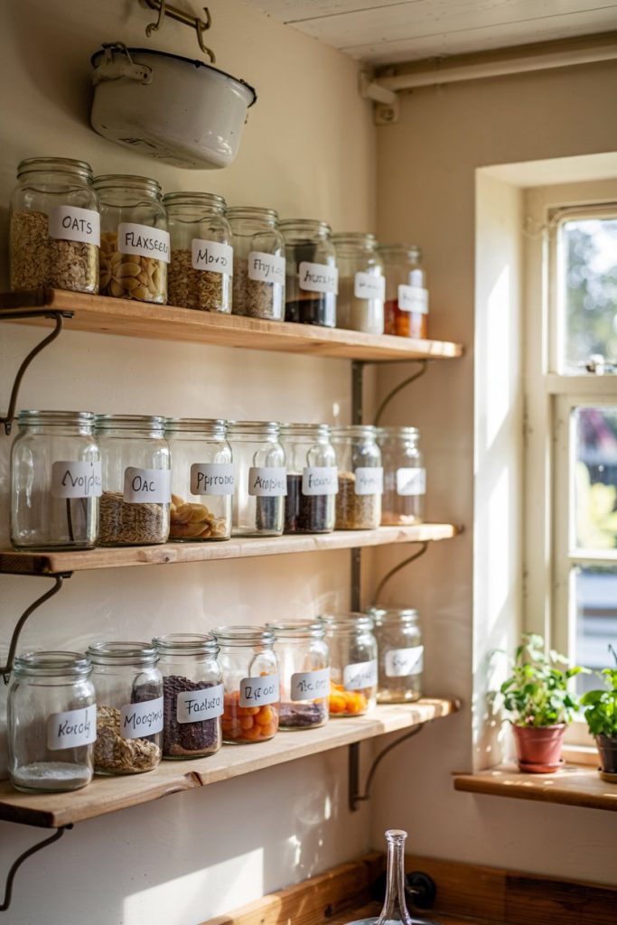 Glass Jar Pantry Styling