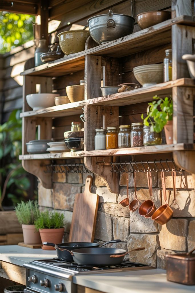 Open Shelf Outdoor Storage