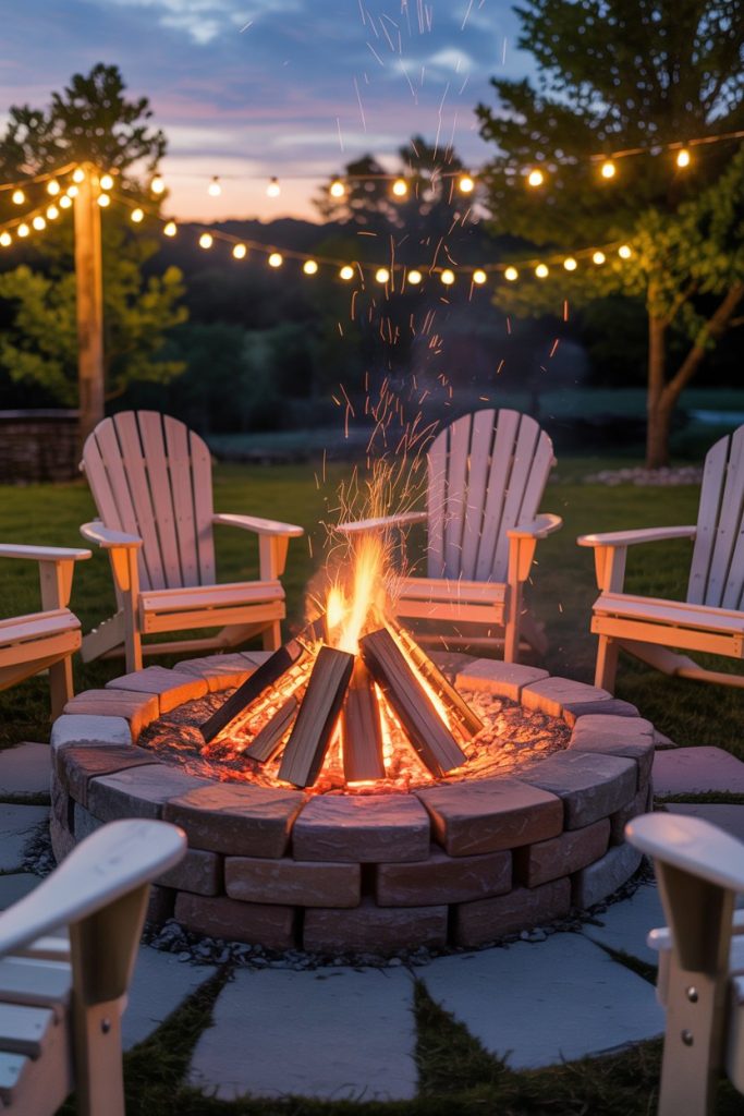 Fire Pit Cooking Area