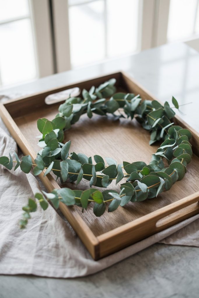 Simple Green Garland Tray
