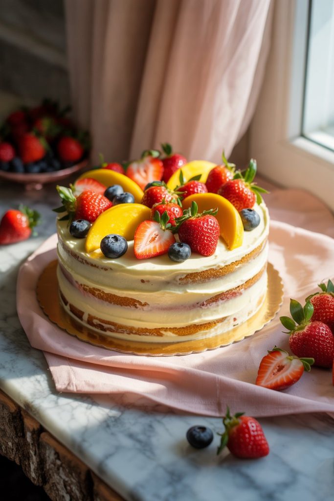 Fruit Cake Idea For Dad Birthday