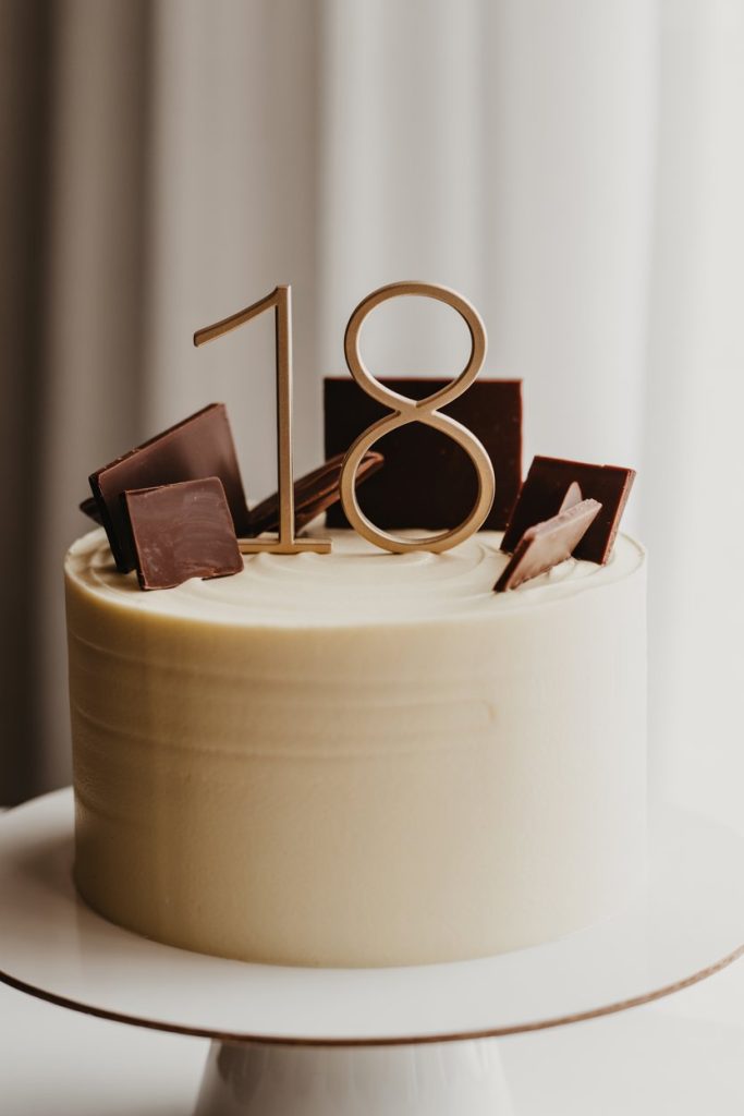 Minimalist Number Cake