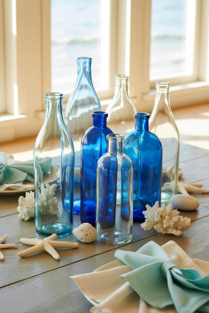 Coastal Glass Bottle Display