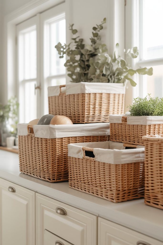 Lightweight Linen Baskets