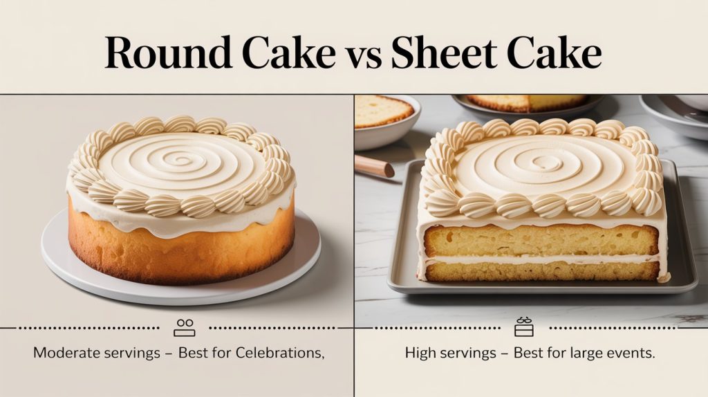 Round Cake Vs. Sheet Cake