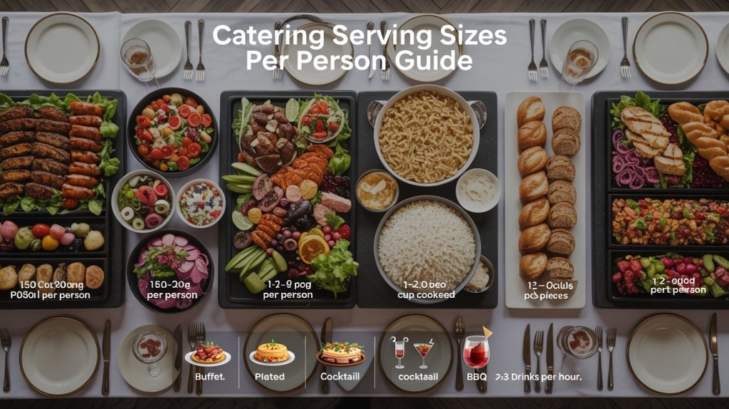 Catering Serving Sizes Per Person: Complete Portion Guide
