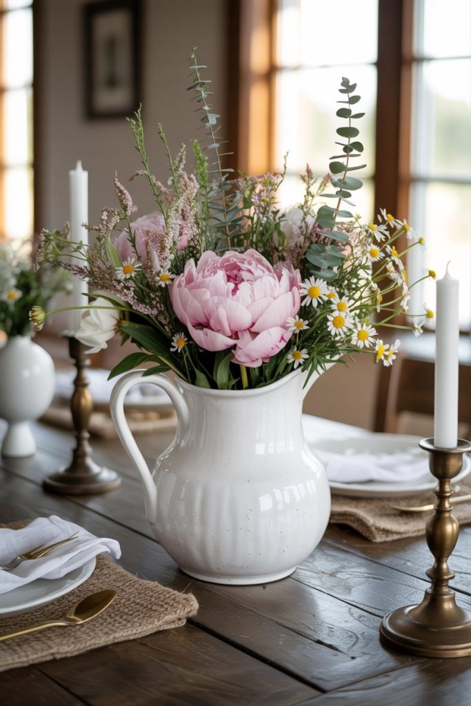 Floral Pitcher Arrangement