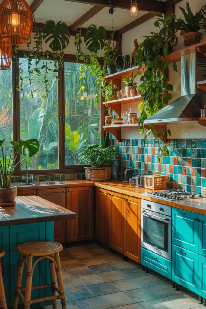 Tropical Summer Kitchen Theme