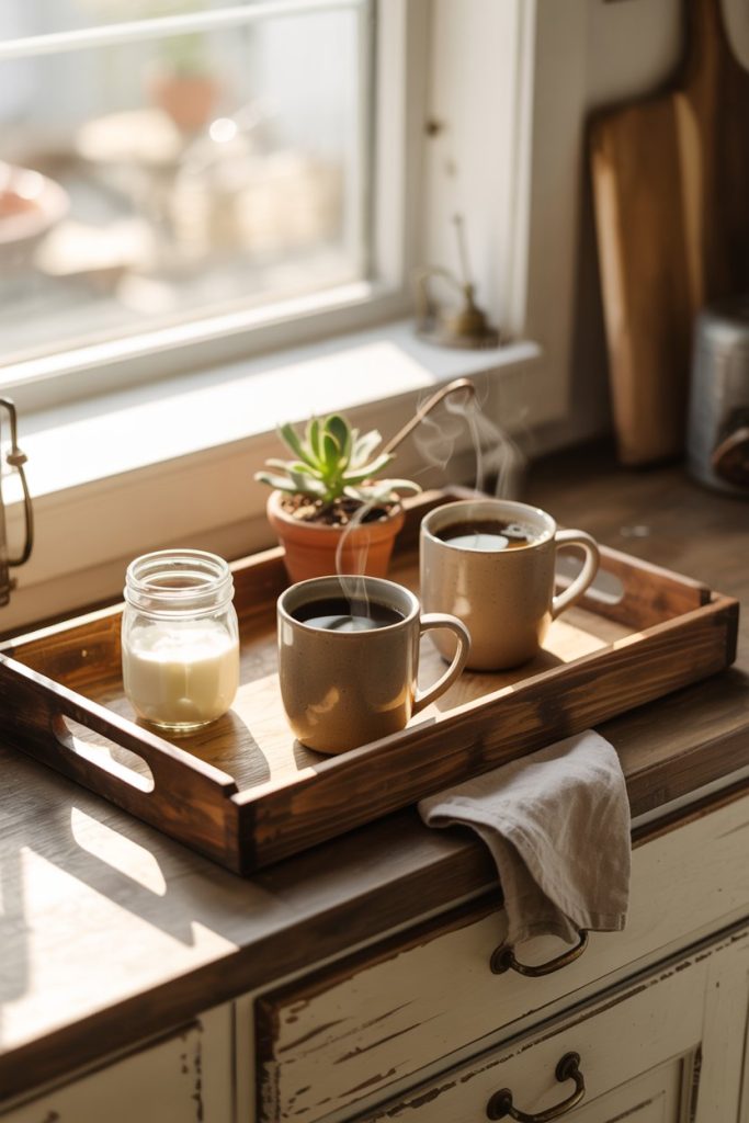 Farmhouse Coffee Corner Tray