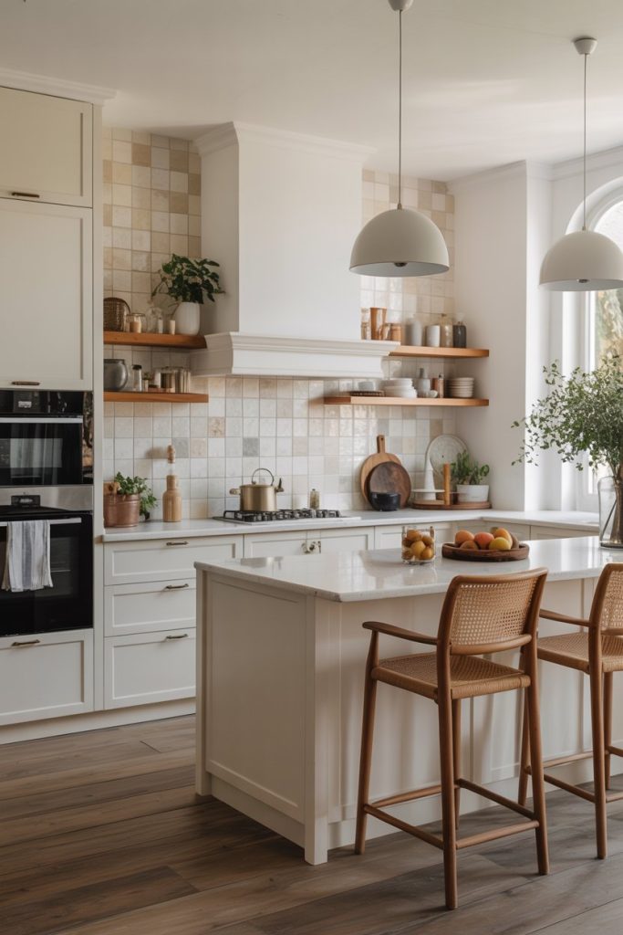 All-White Kitchen with Texture