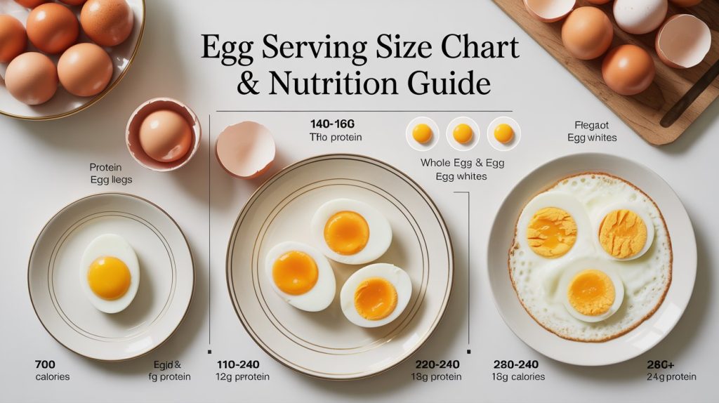 Egg Serving Size Chart: How Many Eggs Should You Eat? Egg Serving Size Chart: How Many Eggs Should You Eat?