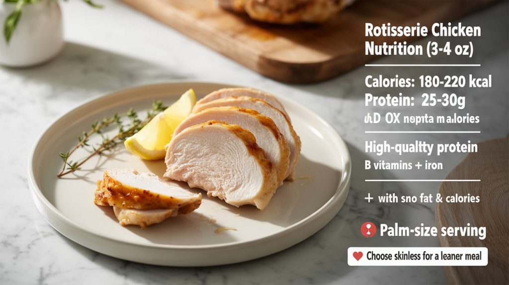 Rotisserie Chicken Serving Size And Nutrition