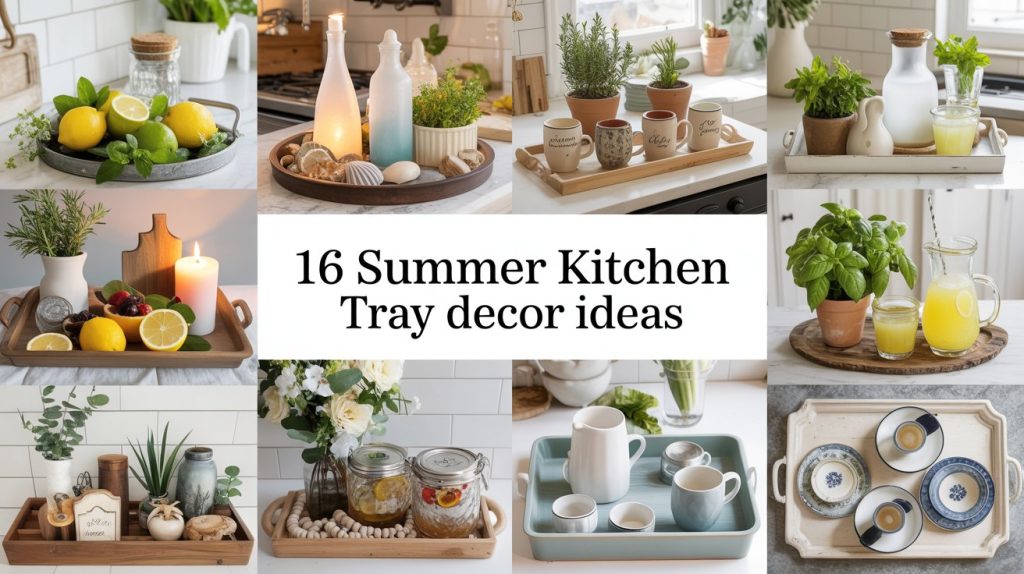 16 Summer Kitchen Tray Decor Ideas for a Fresh Seasonal Touch 16 Summer Kitchen Tray Decor Ideas for a Fresh Seasonal Touch