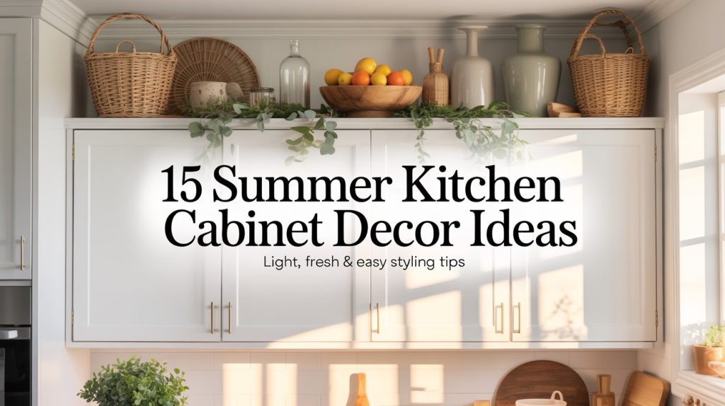 15 Summer Kitchen Cabinet Decor Ideas for a Fresh & Bright Look 15 Summer Kitchen Cabinet Decor Ideas for a Fresh & Bright Look