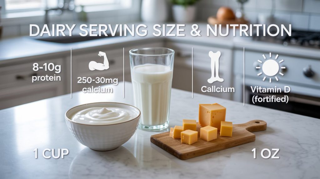 Dairy Serving Size And Nutrition