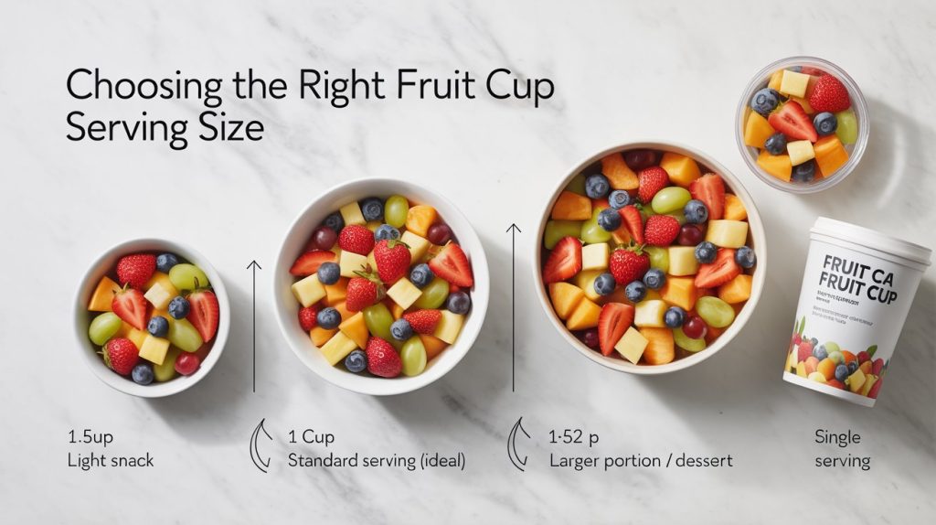 Choosing The Right Fruit Cup Serving Size