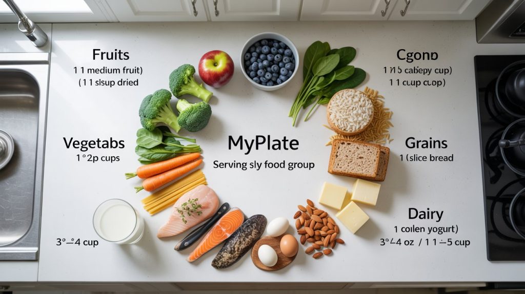 MyPlate Serving Sizes By Food Group