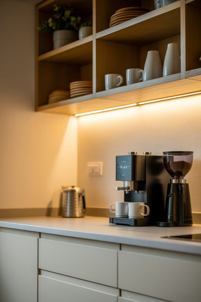 Under-Cabinet Coffee Station