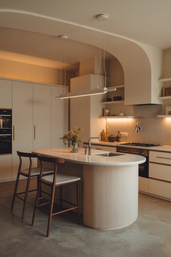 Curved Edge Island Design