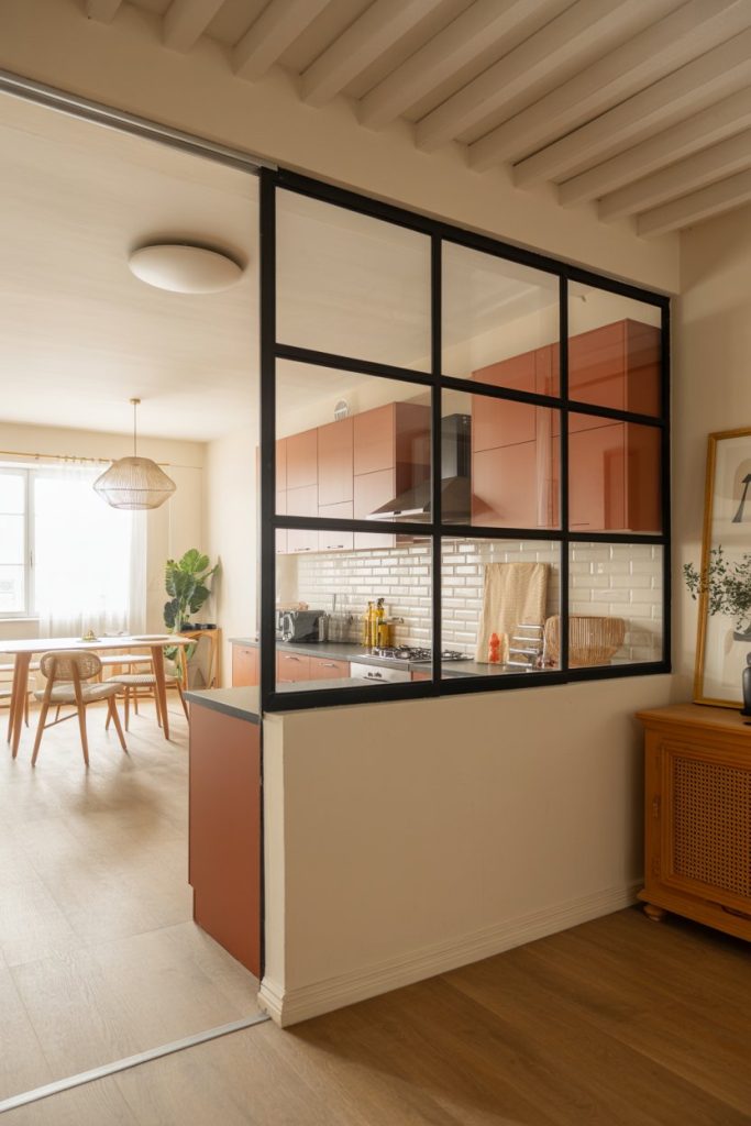 Glass Partition Kitchen Design