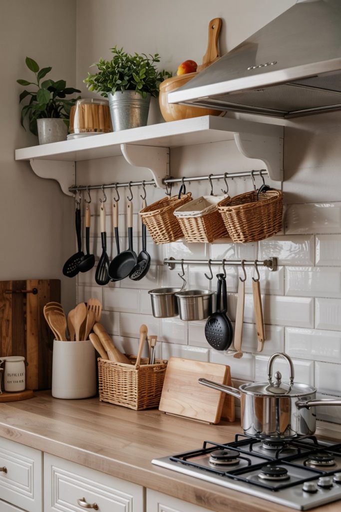 Hanging Basket with Hooks Combo
