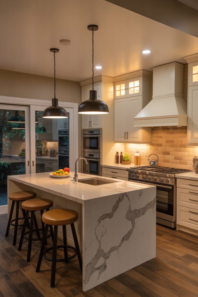  Kitchen with Accent Lighting Design