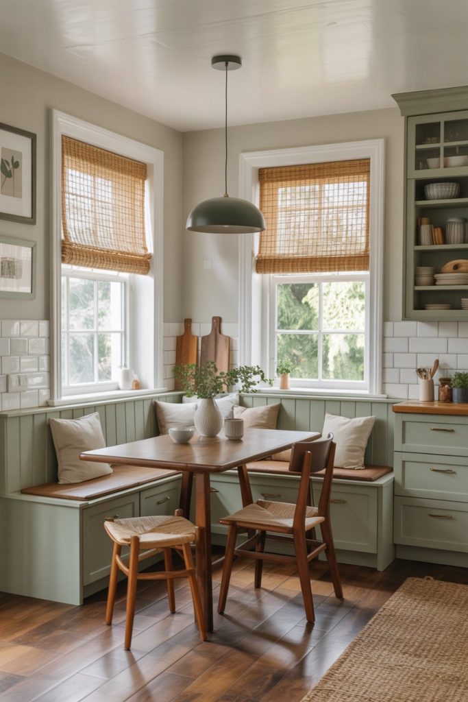 Kitchen with Built-In Seating